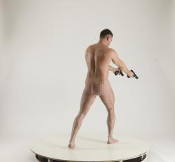 MICHAEL NAKED MAN DIFFERENT POSES WITH GUNS